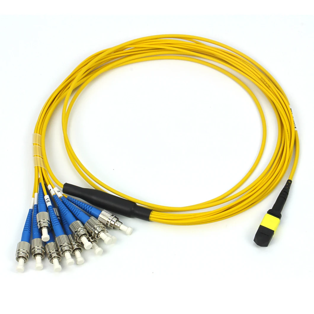 2/12/16/24 Fiber Elite Plenum MPO MTP-LC/Sc/FC Male Female Connector Patch Cord Trunk Jumper MPO MTP Armored Optic Breakout Cable