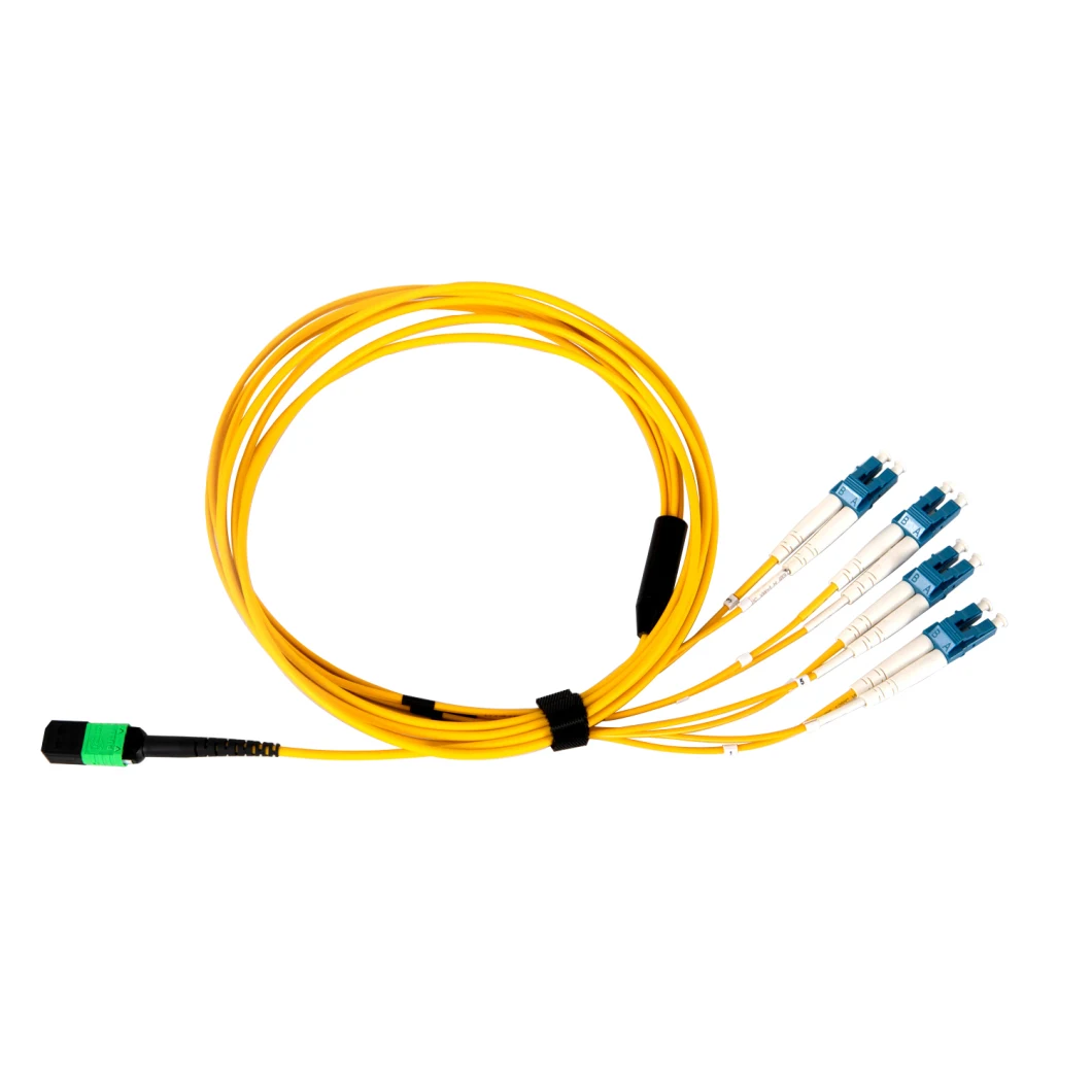 Single Mode 8-Core MPO Female (APC) to MPO Female (APC) / to LC (PC) SMF 9/125μ Trunk Cable, by OS2 10g Communication